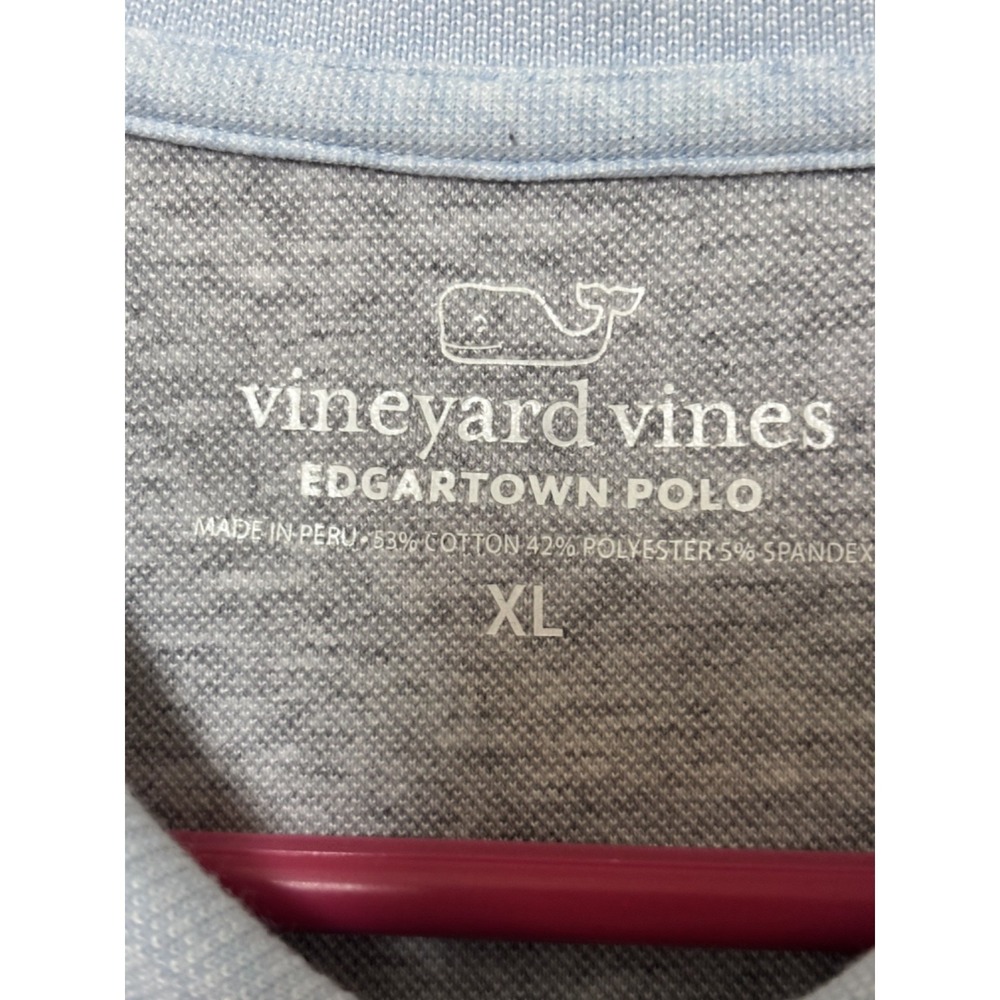 Vineyard Vines Edgartown Polo Shirt Light Blue, Short Sleeve, Size: XL - Picture 4 of 7